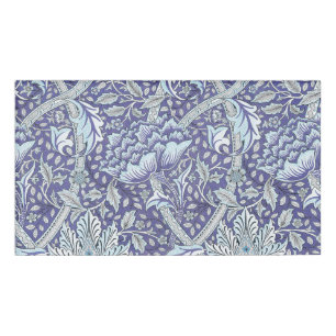 William Morris Windrush Blaues Blumenmuster Namenschild