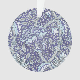 William Morris Windrush Blaues Blumenmuster Ornament