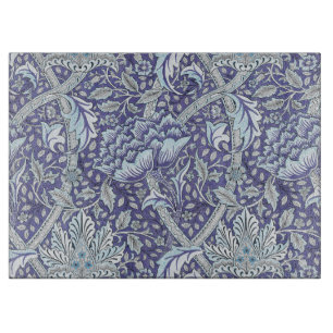 William Morris Windrush Blaues Blumenmuster Schneidebrett