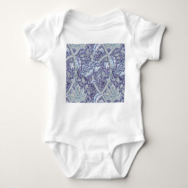 William Morris Windrush Blume Baby Strampler (Vorderseite)
