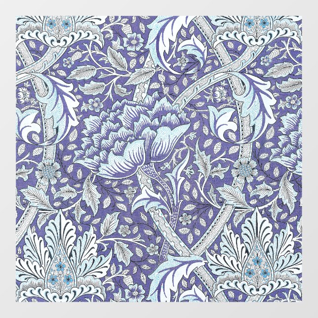 William Morris Windrush Blume Fensteraufkleber (Blatt)