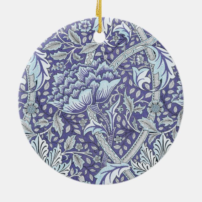 William Morris Windrush Blume Keramik Ornament (Hinten)
