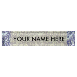 William Morris Windrush Blume Namensplakette