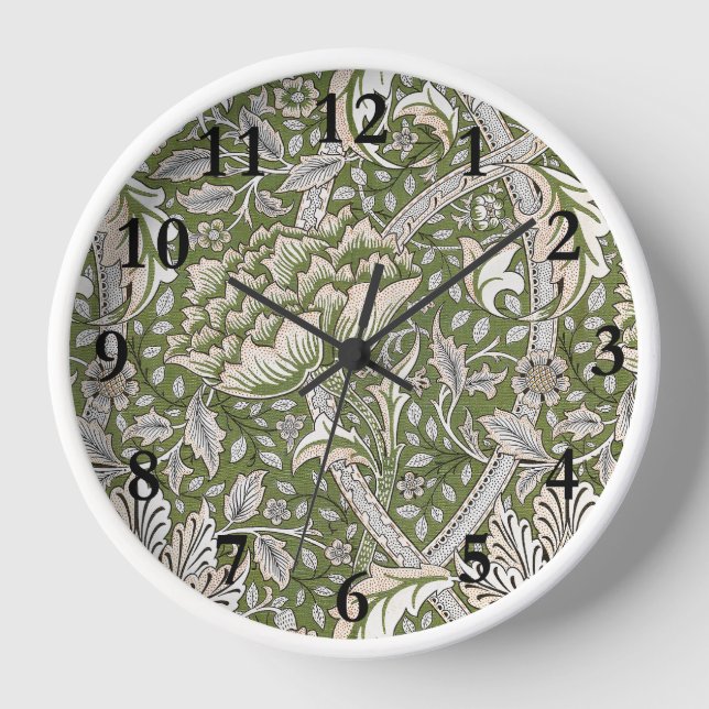 William Morris Windrush Blume Uhr (Vorderseite)