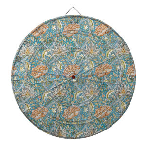 William Morris Windrush Blumengestaltung Blau Dartscheibe