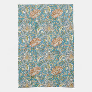William Morris Windrush Blumengestaltung Blau Geschirrtuch