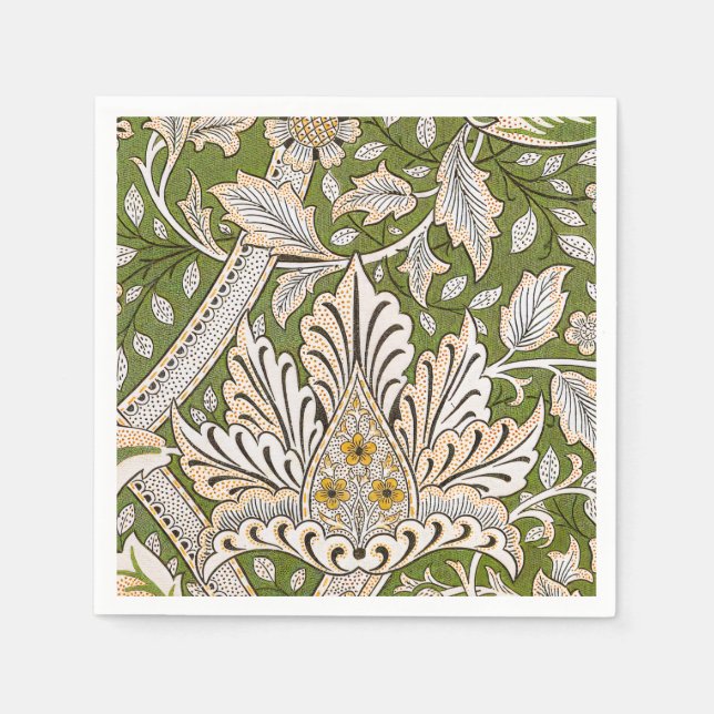 William Morris Windrush Blumenmuster Classic Serviette (Vorderseite)