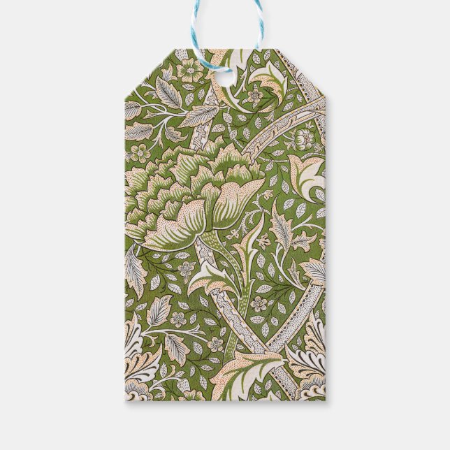 William Morris Windrush Blumenmuster Klassiker Geschenkanhänger (Vorderseite)