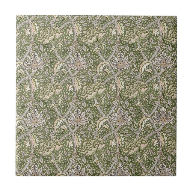 William * Morris Windrush Botantical Taupe Green | Fliese (Vorderseite)