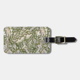 : William Morris Windrush Grünes Muster: Vintage Gepäckanhänger