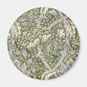 : William Morris Windrush Grünes Muster: Vintage Magnet