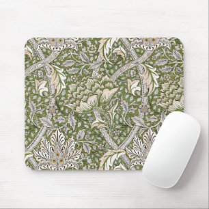 : William Morris Windrush Grünes Muster: Vintage Mousepad