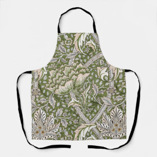 : William Morris Windrush Grünes Muster: Vintage Schürze