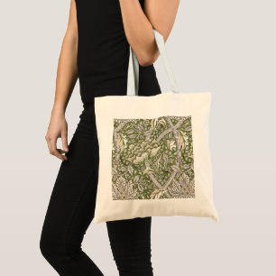 : William Morris Windrush Grünes Muster: Vintage Tragetasche