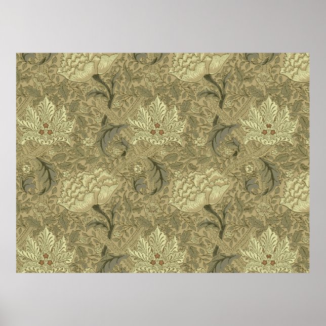 William Morris Windrush Tapetenmuster Poster (Vorne)