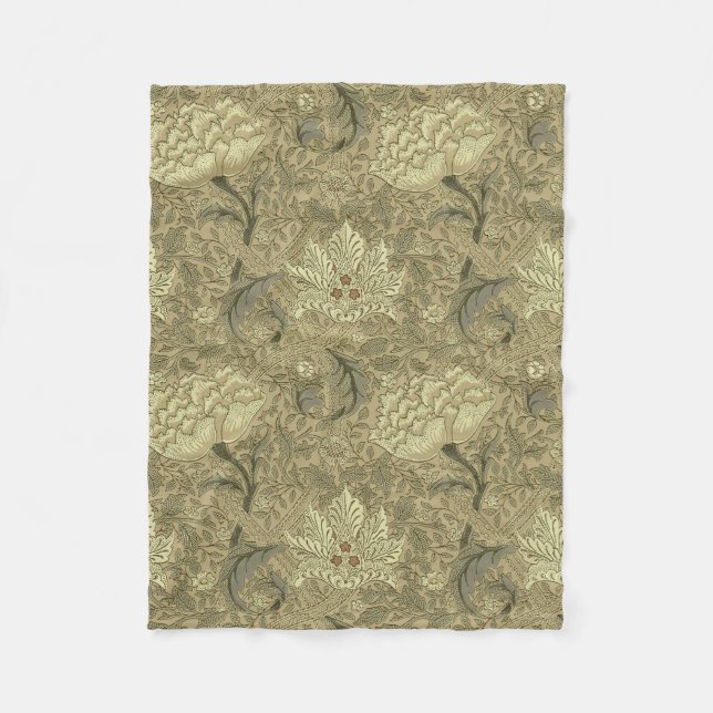 William Morris Windrush Wallpaper Pattern Fleecedecke (Vorderseite)