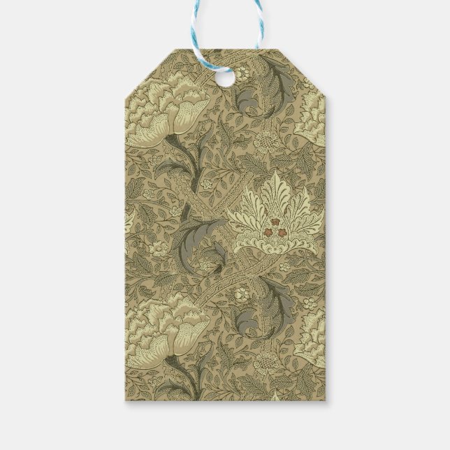William Morris Windrush Wallpaper Pattern Geschenkanhänger (Vorderseite)