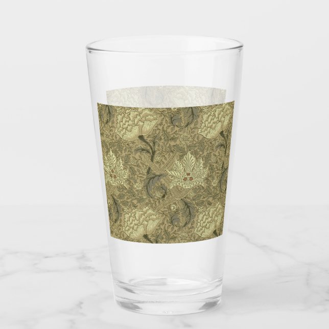 William Morris Windrush Wallpaper Pattern Glas (Vorderseite)