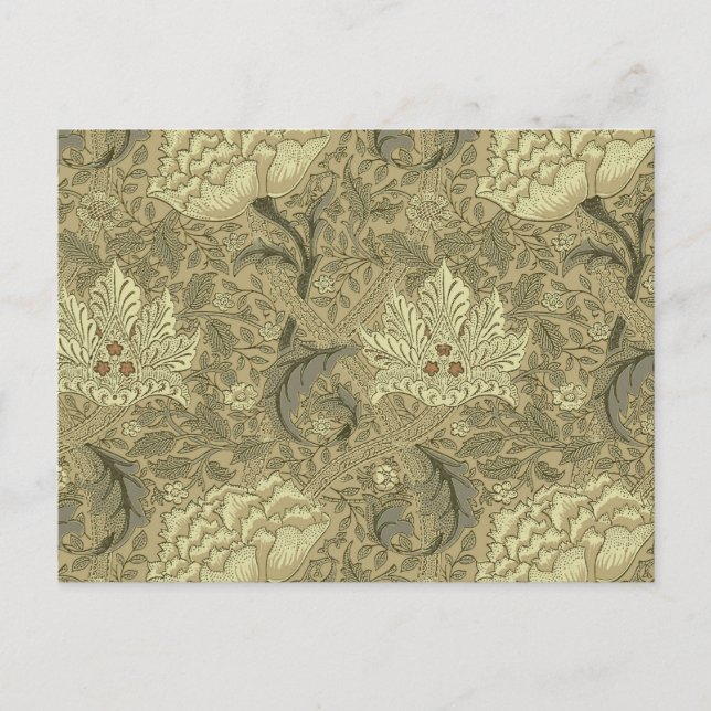 William Morris Windrush Wallpaper Pattern Postkarte (Vorderseite)