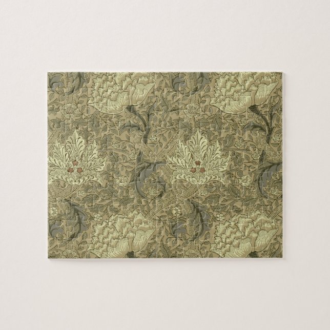 William Morris Windrush Wallpaper Pattern Puzzle (Horizontal)