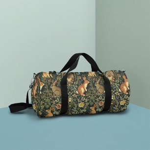William Morris Woodland Floral Rabbits Weihnachten Duffle Bag