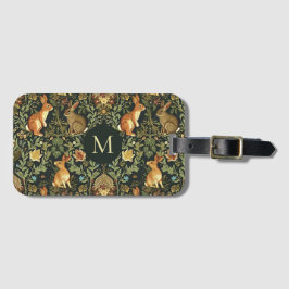 William Morris Woodland Floral Rabbits Weihnachten Gepäckanhänger