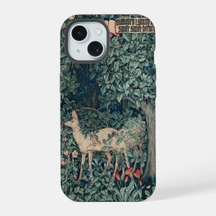 William Morris Woodland Tapestry Deer Stag iPhone 15 Hülle