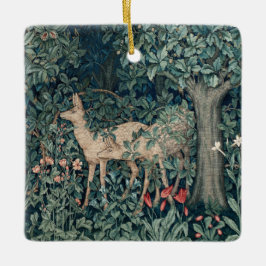 William Morris Woodland Tapestry Deer Stag Keramikornament