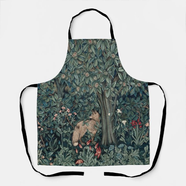 William Morris Woodland Tapestry Fox Schürze (Vorderseite)