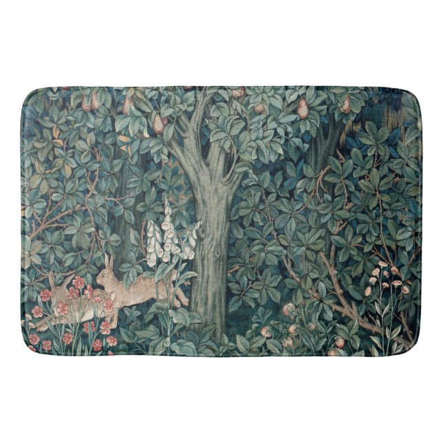 William Morris Woodland Tapestry Rabbits Badematte (Vorderseite)