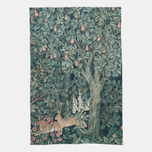 William Morris Woodland Tapestry Rabbits Geschirrtuch