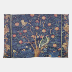 William Morris Woodpecker Tapester Birds Floral Geschirrtuch