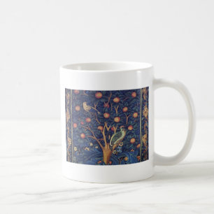 William Morris Woodpecker Tapester Birds Floral Tasse