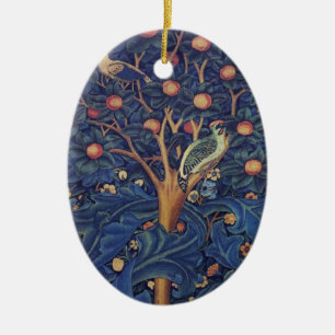 William Morris Woodpecker Tapestes Arts & Crafts Keramikornament