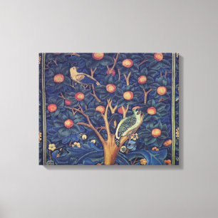 William Morris Woodpecker Tapestes Arts & Crafts Leinwanddruck