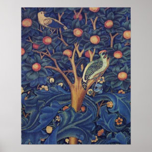 William Morris Woodpecker Tapestes Arts & Crafts Poster