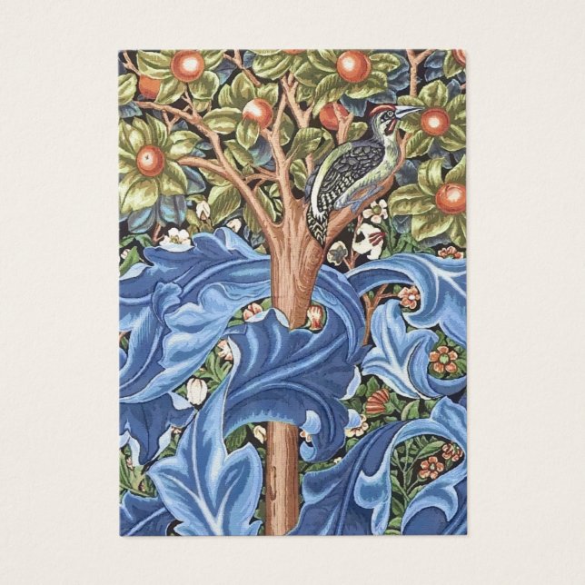 William Morris Woodpecker Tapestes Floral Vintag (Vorderseite)