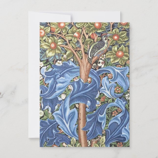 William Morris Woodpecker Tapestes Floral Vintag (Vorderseite)