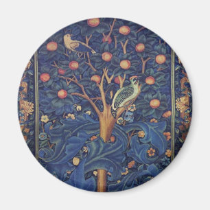 William Morris Woodpecker-Tapete Vögel Floral Magnet