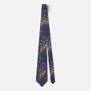 William Morris Woodpecker-Teppich Blau-Design Krawatte