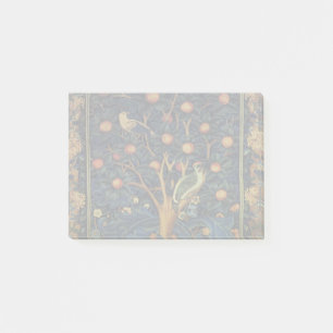 William Morris Woodpecker-Teppich Blau-Design Post-it Klebezettel