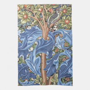 William Morris Woodpecker-Teppich Floral Vintage Geschirrtuch