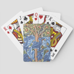 William Morris Woodpecker-Teppich Floral Vintage Spielkarten