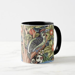 William Morris Woodpecker-Teppich Floral Vintage Tasse