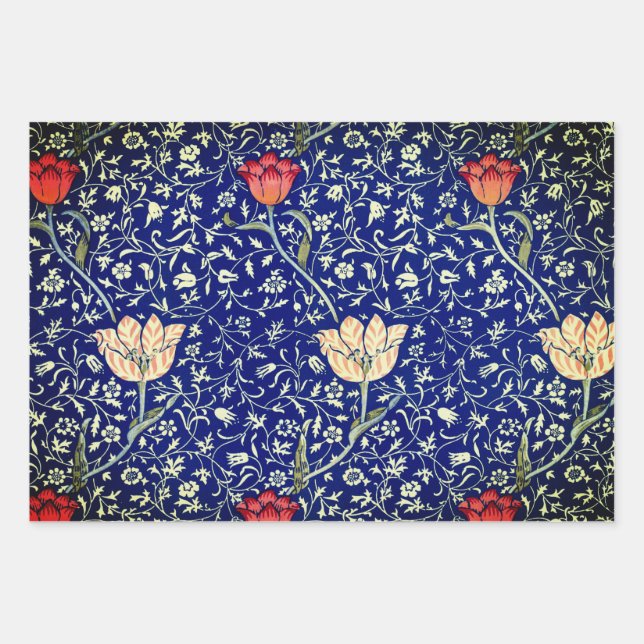 William Morris Wrapping Paper Flat Sheet Geschenkpapier Set (Vorderseite)
