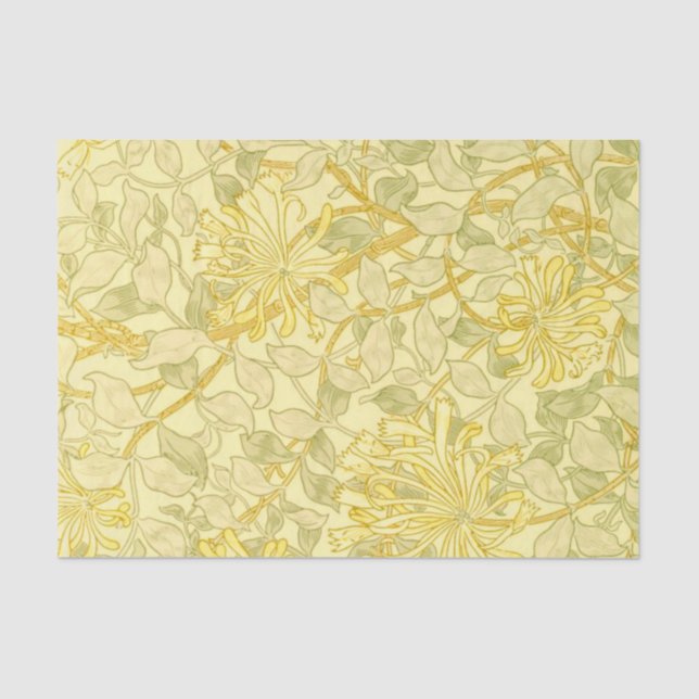William Morris - Yellow Honeysuckle Seidenpapier (Vorderseite)