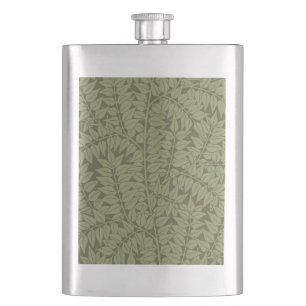 William Morris Zweig Art Nouveau klassisches Desig Flachmann