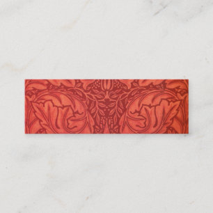 William MorrisAcanthus für Baumwollsamt-Entwurf Mini Visitenkarte