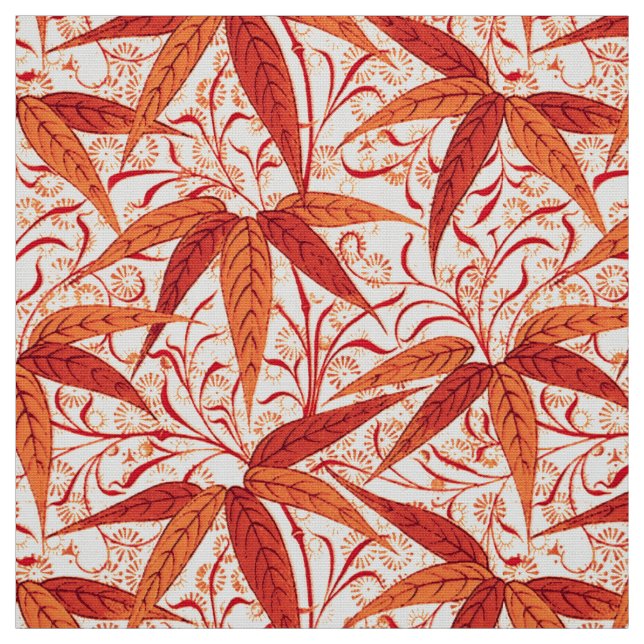 William Morrisbambusdruck, Mandarine Stoff (Muster)