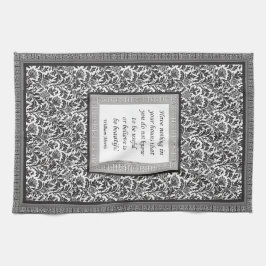 William Morrismuster und -zitat elegant Küchentuch